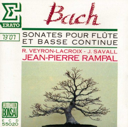 Johann Sebastian Bach / Robert Veyron-Lacroix - Jordi Savall - Jean-Pierre Rampal - Sonates Pour Flûte Et Basse Continue (CD, Comp) (Near Mint (NM or M-))