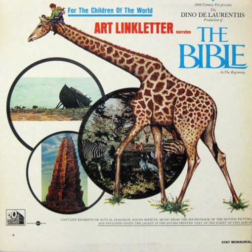 Various - For The Children Of The World Art Linkletter Narrates "The Bible" (LP, Mono) (Mint (M))