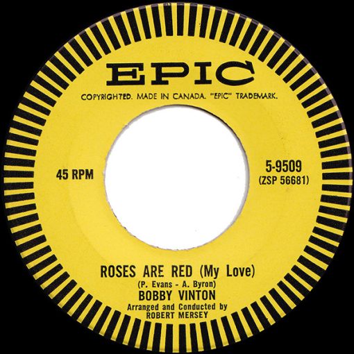 Bobby Vinton - Roses Are Red (My Love) (7", Single) (Near Mint (NM or M-))