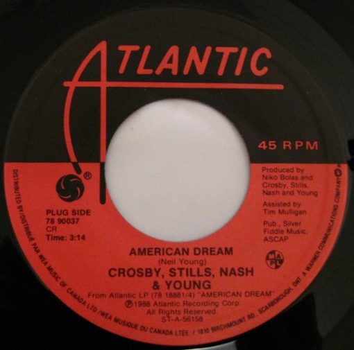 Crosby, Stills, Nash & Young - American Dream (7", Single) (Near Mint (NM or M-))