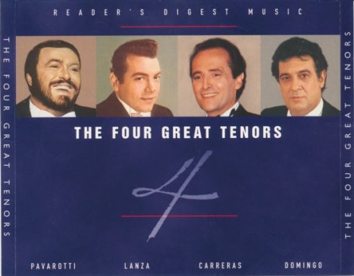 Luciano Pavarotti, Mario Lanza, José Carreras, Placido Domingo - The Four Great Tenors (4xCD, Comp + Box) (Near Mint (NM or M-))