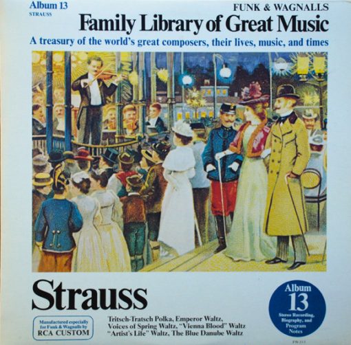 Johann Strauss Jr. - Tritsch-Tratsch Polka, Emperor Waltz, Voices Of Spring Waltz, "Vienna Blood" Waltz, "Artist's Life" Waltz, The Blue Danube Waltz (LP, Comp) (Mint (M))