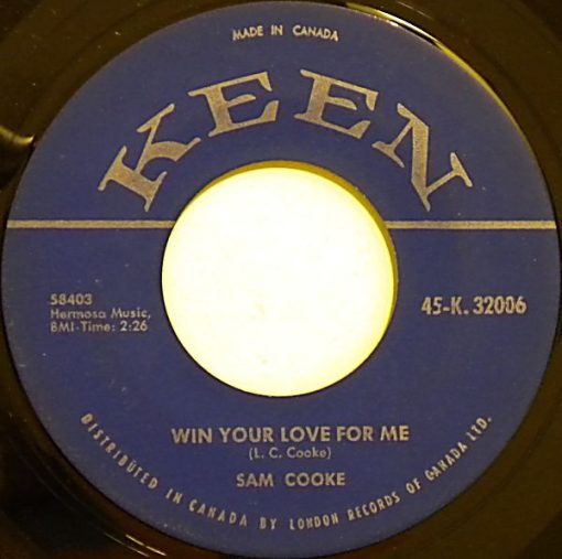 Sam Cooke - Win Your Love For Me (7", Single) (Near Mint (NM or M-))