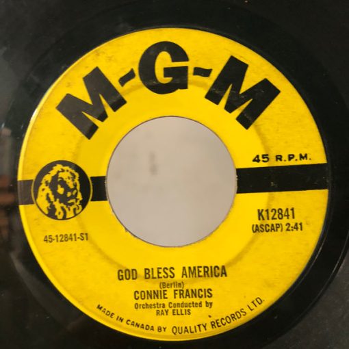 Connie Francis - God Bless America (7", Single) (Near Mint (NM or M-))