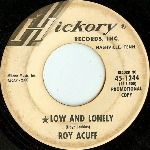 Roy Acuff - Low And Lonely (7", Promo) (Very Good (VG))