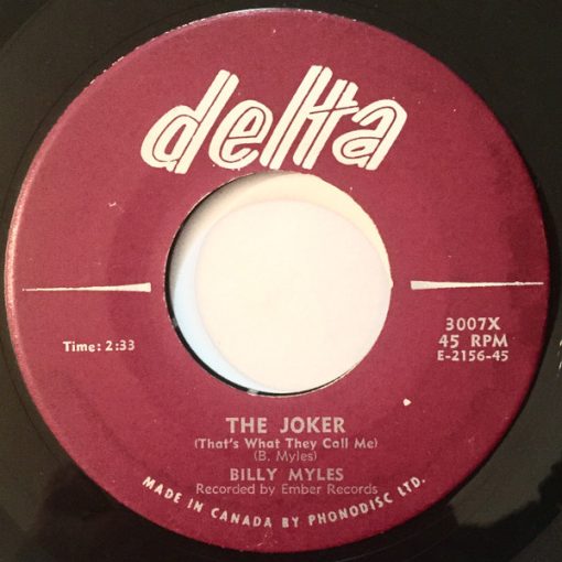 Billy Myles - The Joker (That's What They Call Me) (7") (Very Good (VG))