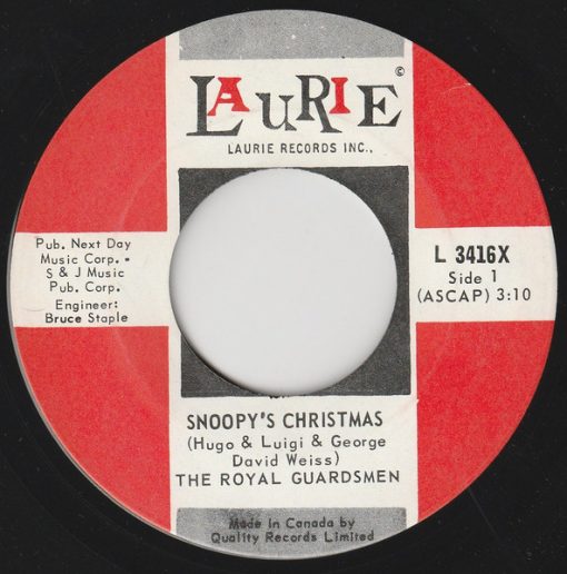 The Royal Guardsmen - Snoopy's Christmas (7") (Very Good Plus (VG+))