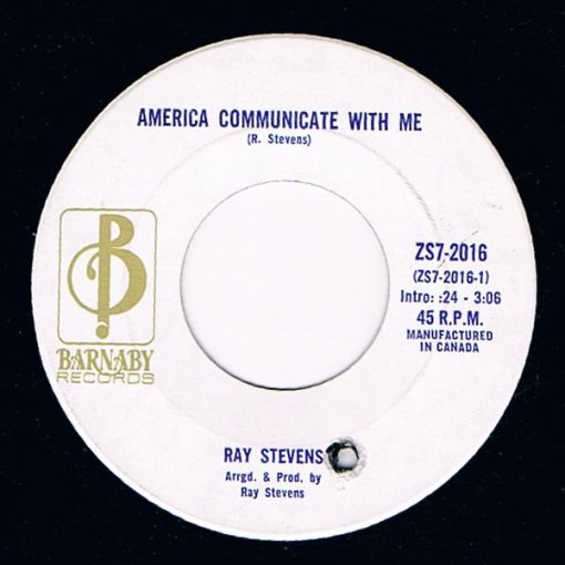 Ray Stevens - America, Communicate With Me (7") (Near Mint (NM or M-))