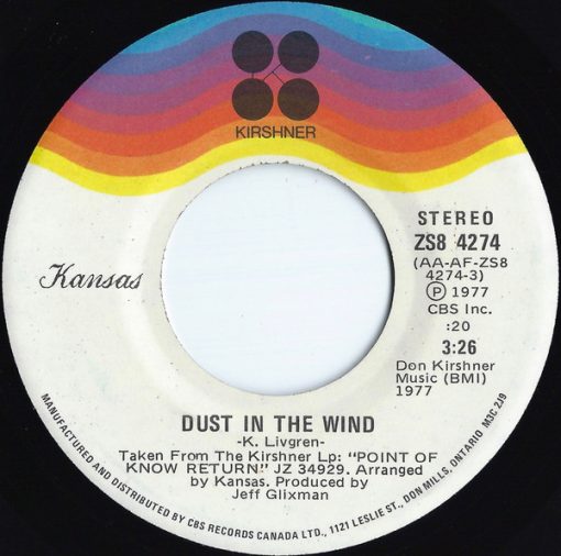 Kansas (2) - Dust In The Wind (7", Single) (Near Mint (NM or M-))