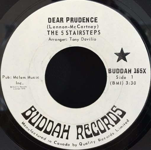 Five Stairsteps - Dear Prudence / O-o-h Child (7") (Very Good Plus (VG+))