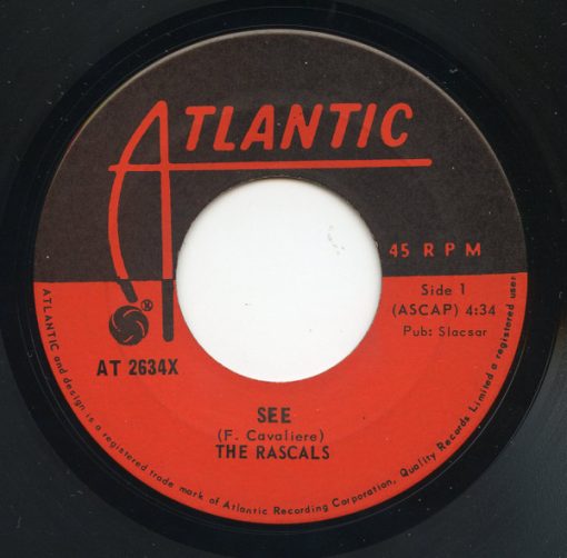 The Rascals - See / Away Away  (7") (Near Mint (NM or M-))