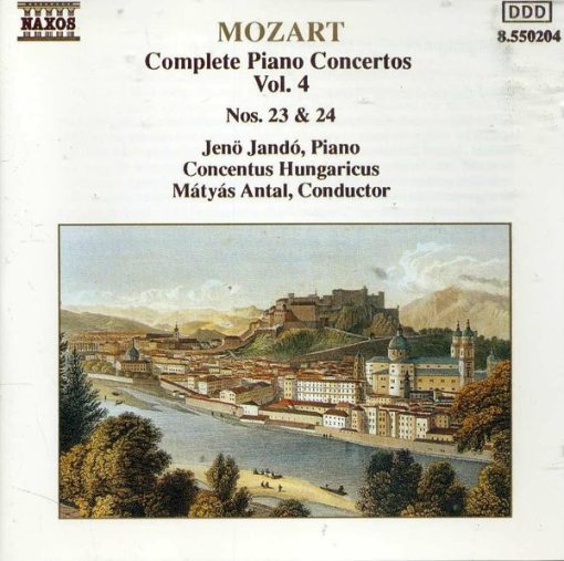 Wolfgang Amadeus Mozart – Jenö Jandó • Concentus Hungaricus • Mátyás Antal - Complete Piano Concertos Vol. 4 • Nos. 23 & 24 (CD, Album) (Near Mint (NM or M-))