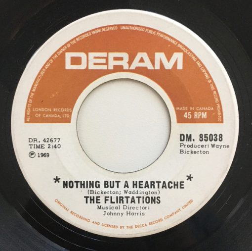 The Flirtations - Nothing But A Heartache (7", Single) (Near Mint (NM or M-))