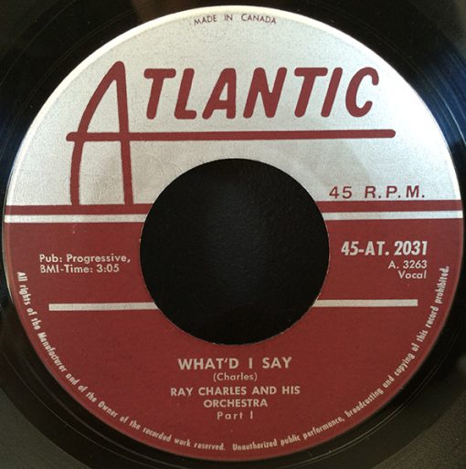 Ray Charles And His Orchestra - What'd I Say (7") (Near Mint (NM or M-))