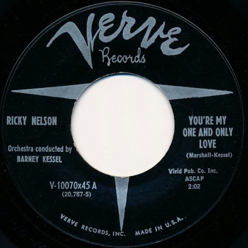 Ricky Nelson (2) / Barney Kessel - You're My One And Only Love / Honey Rock (7", Styrene) (Near Mint (NM or M-))