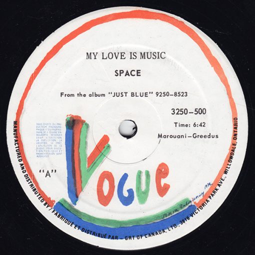 Space - My Love Is Music (12") (Mint (M))