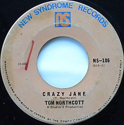 Tom Northcott - Crazy Jane (7", Single) (Near Mint (NM or M-))