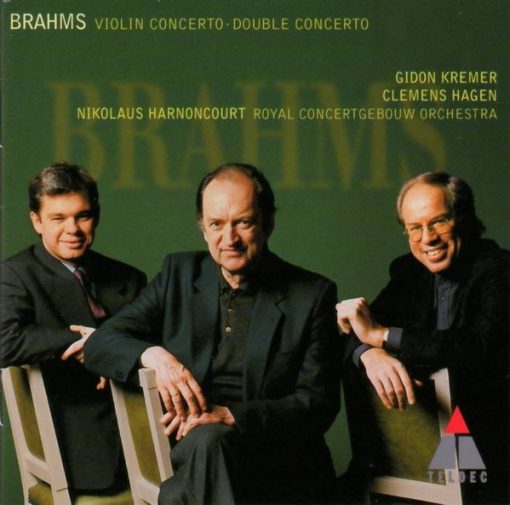 Johannes Brahms, Gidon Kremer, Clemens Hagen, Nikolaus Harnoncourt, Concertgebouworkest - Violin Concerto ∙ Double Concerto (CD, Album) (Near Mint (NM or M-))