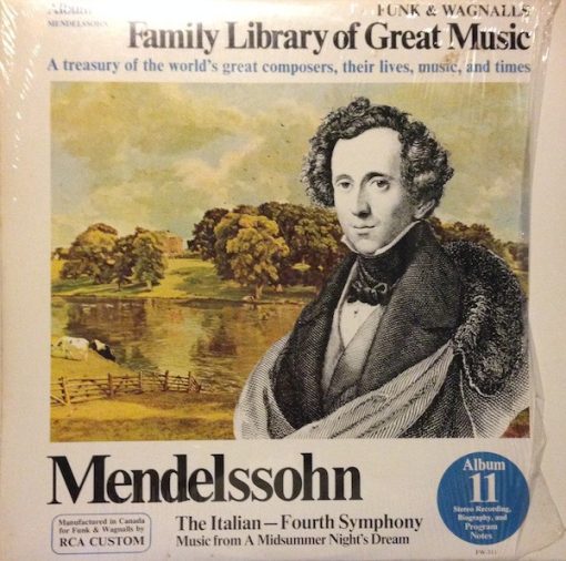 Felix Mendelssohn-Bartholdy - The Italian - Fourth Symphony / Music From A Midsummer Night's Dream (LP, Album) (Mint (M))