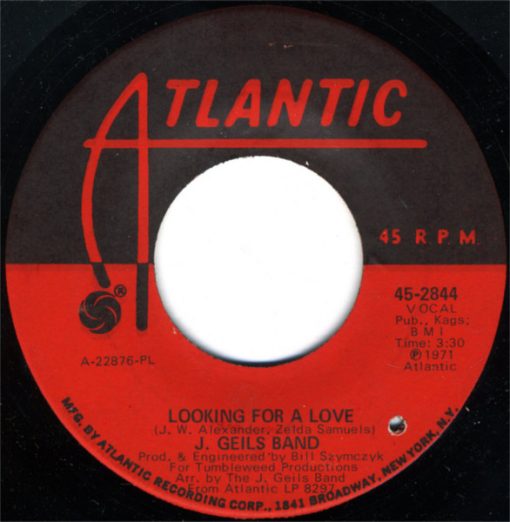 The J. Geils Band - Looking For A Love (7", Single, PL ) (Near Mint (NM or M-))