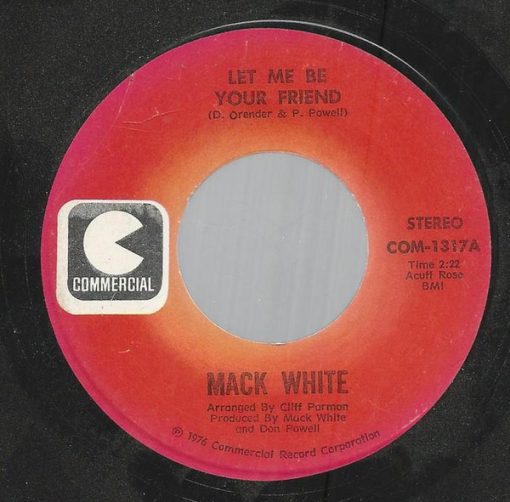 Mack White - Let Me Be Your Friend (7", Single) (Very Good (VG))