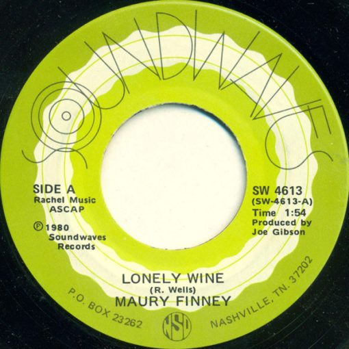 Maury Finney - Lonely Wine / Misery And Gin (7", Single) (Very Good Plus (VG+))