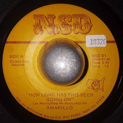 Amarillo - How Long Has It Been / Somehow, Someway And Someday (7") (Very Good Plus (VG+))