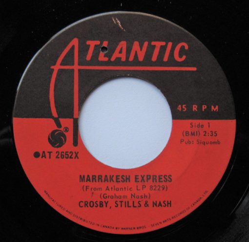 Crosby, Stills & Nash - Marrakesh Express / Helplessly Hoping (7", Single) (Near Mint (NM or M-))