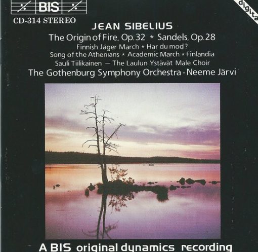 Jean Sibelius / Göteborgs Symfoniker, Neeme Järvi - The Origin Of Fire (Tulen Synty), Op.32 / Sandels, Op.28 (CD, Album) (Near Mint (NM or M-))