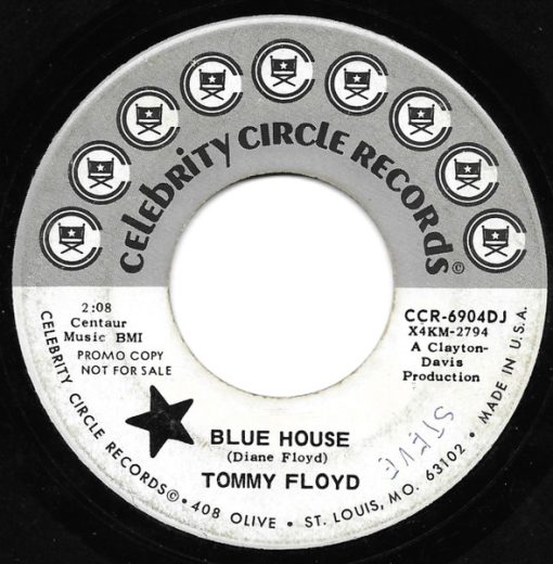 Tommy Floyd (6) - Blue House / Bad Dreams, Big Tears And Black Coffee (7", Single, Promo) (Very Good Plus (VG+))