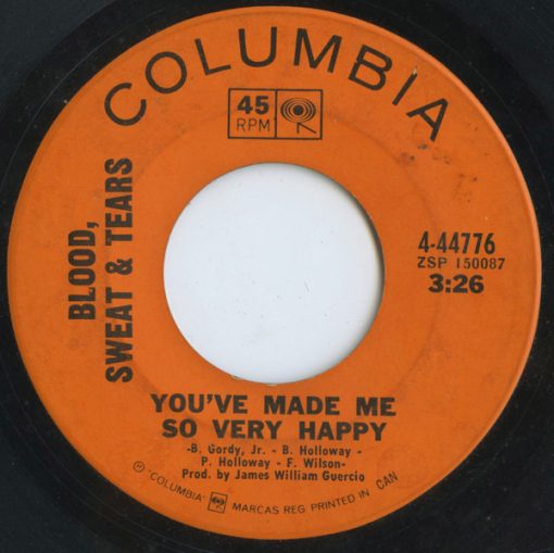 Blood, Sweat And Tears - You've Made Me So Very Happy (7") (Near Mint (NM or M-))