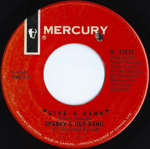 Spanky & Our Gang - Give A Damn (7") (Near Mint (NM or M-))