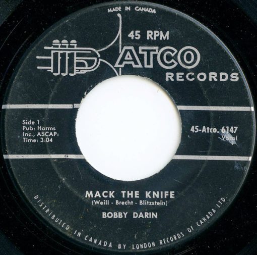 Bobby Darin - Mack The Knife (7", Single) (Very Good (VG))