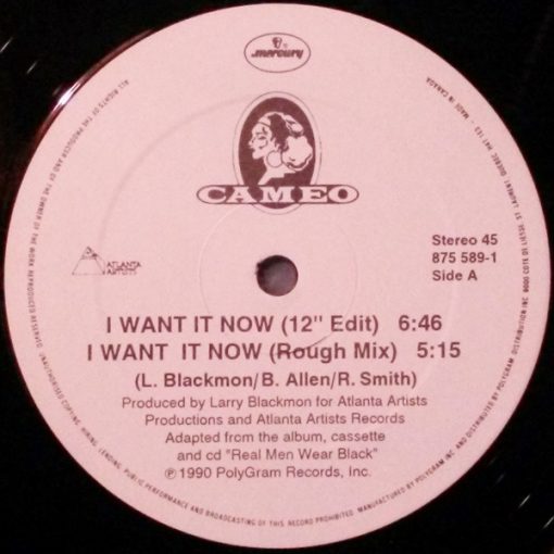 Cameo - I Want It Now (12") (Mint (M))