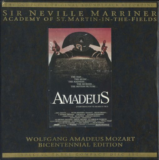 Sir Neville Marriner, The Academy Of St. Martin-in-the-Fields - Amadeus (3xCD, Album, RE + Box, RE) (Mint (M))