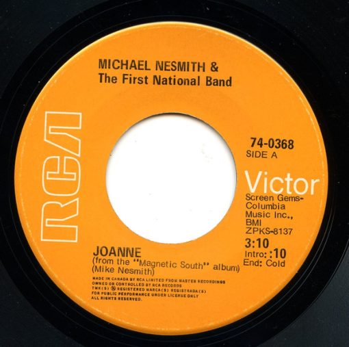 Michael Nesmith & The First National Band - Joanne / One Rose (7", Single) (Very Good (VG))