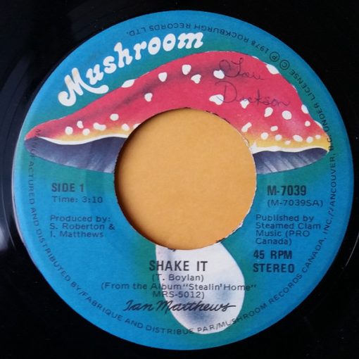 Iain Matthews - Shake It (7") (Near Mint (NM or M-))