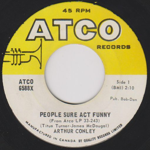 Arthur Conley - People Sure Act Funny / Burning Fire (7", Single) (Near Mint (NM or M-))