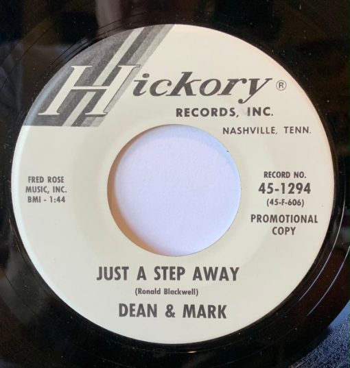 Dean & Mark - Just A Step Away / A Fallen Star (7", Single, Promo) (Very Good (VG))