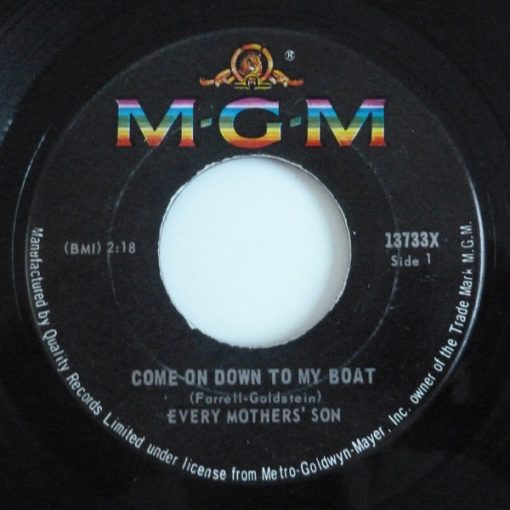 Every Mothers' Son - Come On Down To My Boat / I Believe In You (7", Single) (Very Good Plus (VG+))