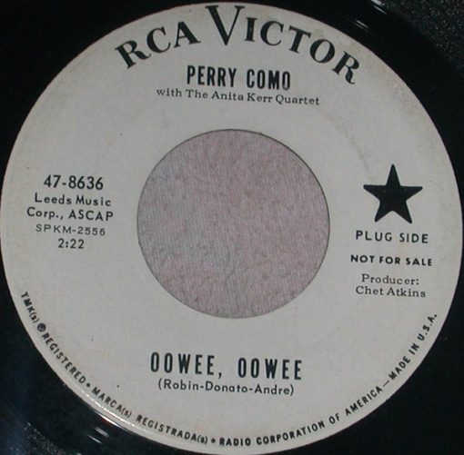 Perry Como With The Anita Kerr Quartet - Oowee, Oowee (7", Promo) (Very Good Plus (VG+))