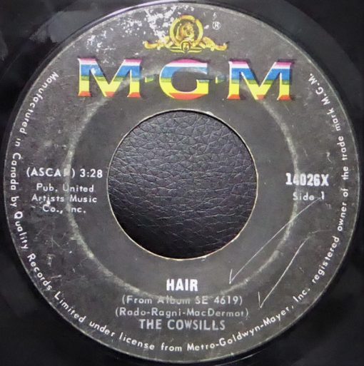 The Cowsills - Hair (7", Single) (Near Mint (NM or M-))