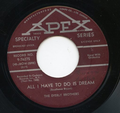 Everly Brothers -  All I Have To Do Is Dream / Claudette (7", Single) (Very Good Plus (VG+))