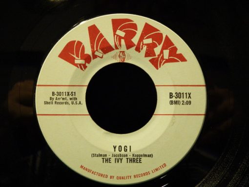 The Ivy Three - Yogi / Was Judy There (7", Single) (Near Mint (NM or M-))