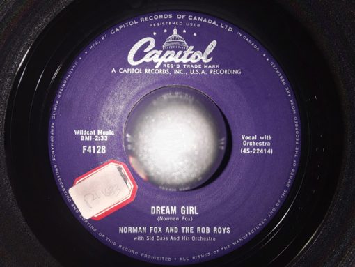 Norman Fox & The Rob Roys - Dream Girl / Pizza Pie (7", Single) (Very Good Plus (VG+))