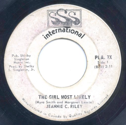 Jeannie C. Riley - The Girl Most Likely (7", Single) (Very Good Plus (VG+))