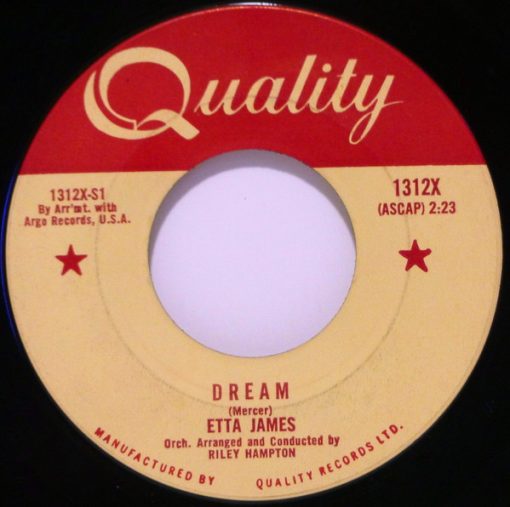 Etta James - Dream / Fool That I Am (7", Single) (Very Good Plus (VG+))