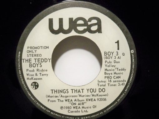 The Teddy Boys (2) - Things That You Do (7", Single, Mono, Promo) (Near Mint (NM or M-))