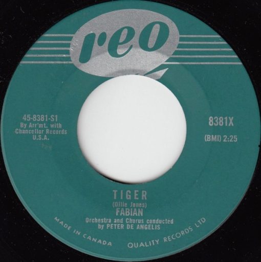 Fabian (6) - Tiger / Mighty Cold (To A Warm Warm Heart) (7") (Very Good (VG))