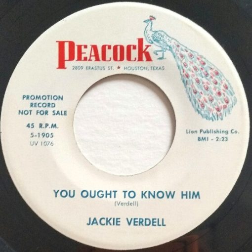 Jackie Verdell - You Ought To Know Him / Bye Bye Blackbird (7", Single, Promo) (Near Mint (NM or M-))